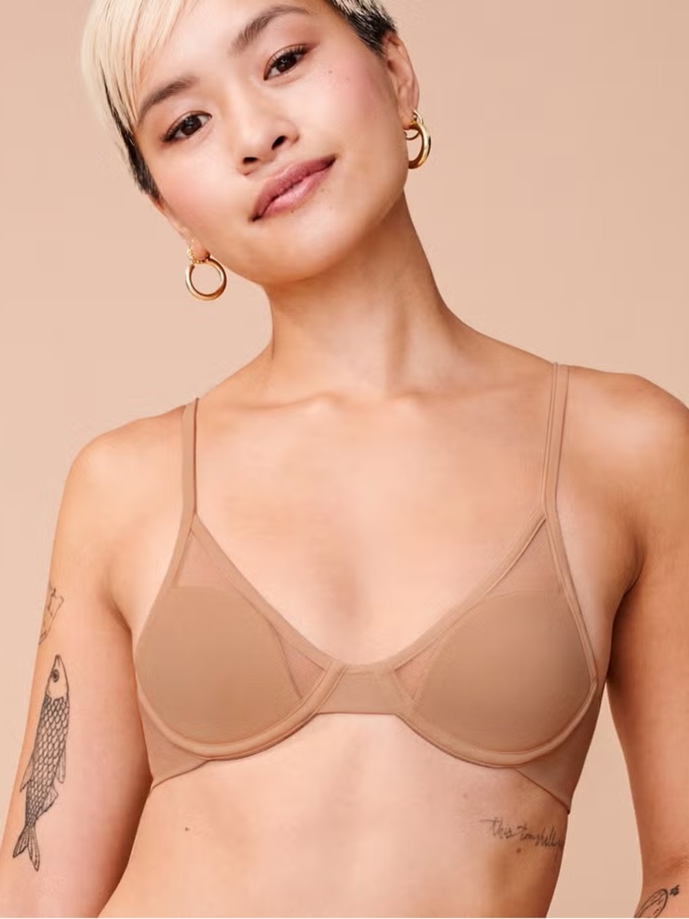 Pepper Classic All You Bra camel Nude 0702 Beige 30B underwire mesh